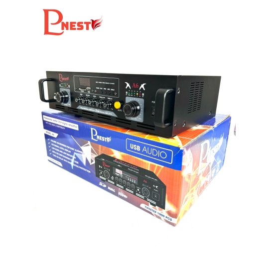 Amply PNest A6 BẢN CAO CẤP (chạy 600 loa ru)