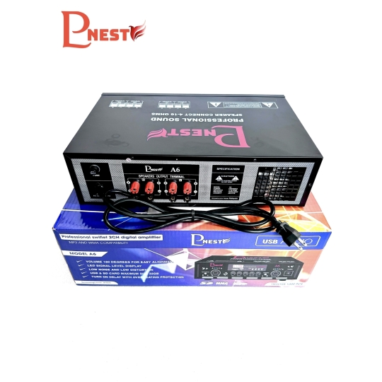 Amply PNest A6 BẢN CAO CẤP (chạy 600 loa ru)